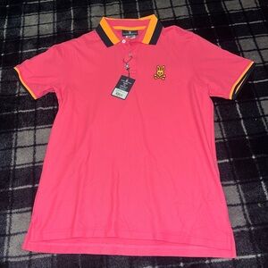 Psycho Bunny men’s pink polo